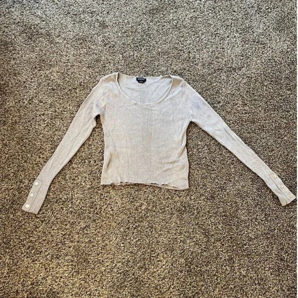 Bebe Knit Long Sleeve Top